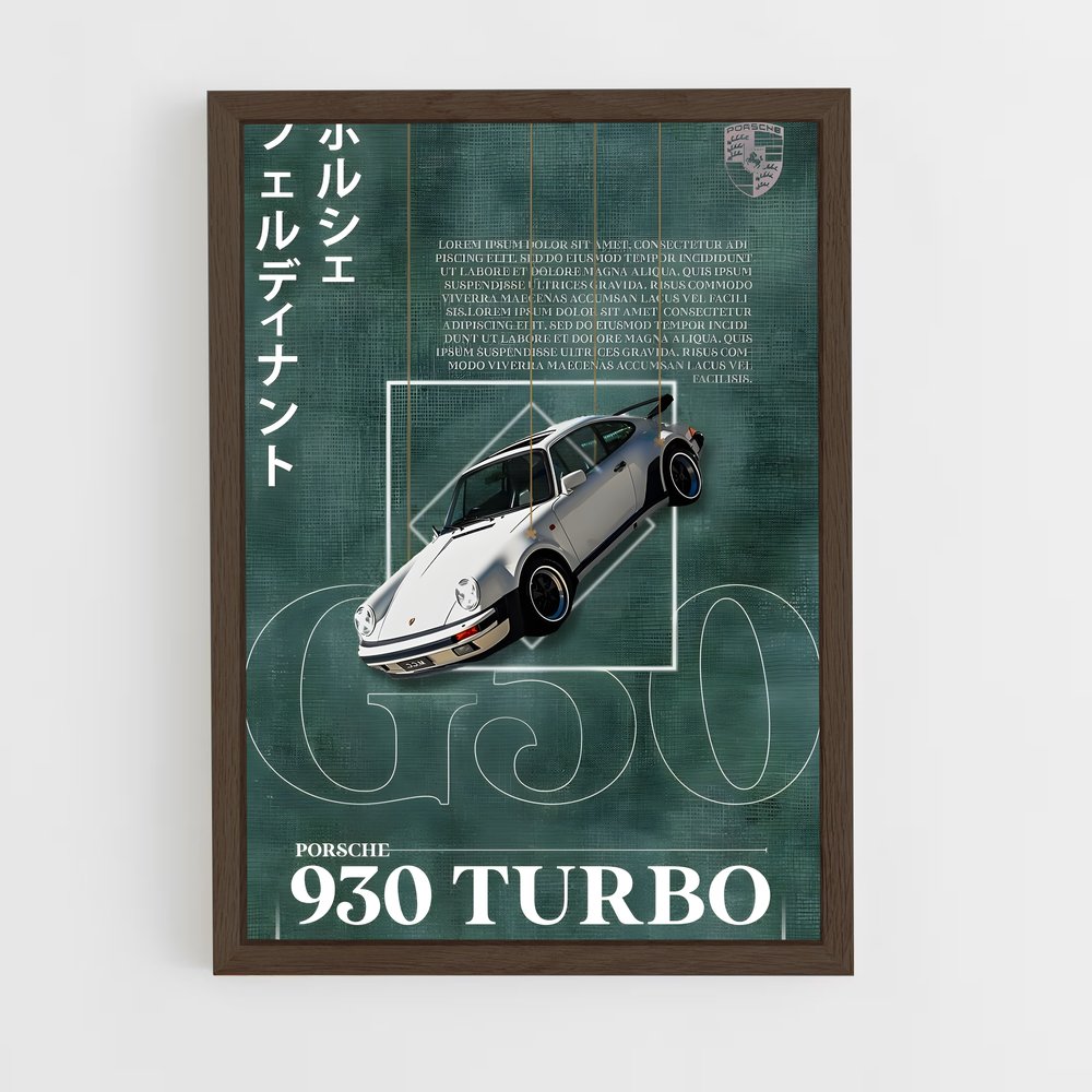 Poster Turbo Legend – affiche Porsche (vue 5)